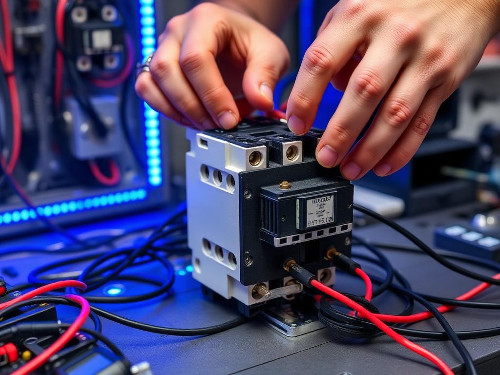 Montagem prática de comandos elétricos em bancada